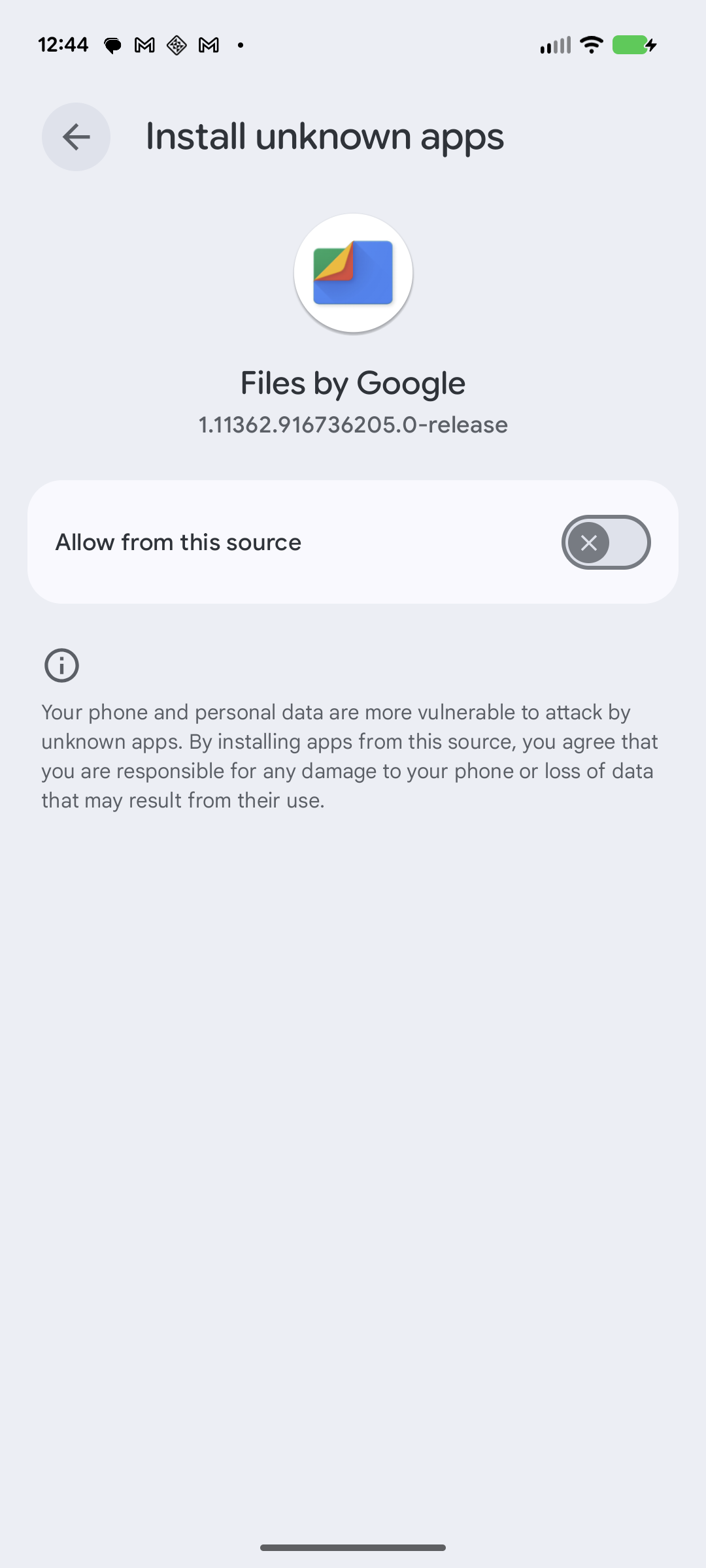 Allow from this source